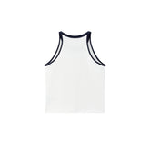 Women's Contrast-Trim Embroidered Tank Top